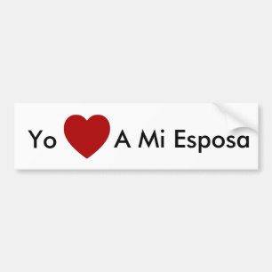 Adesivo Para Carro Yo Amo um MI Esposa - autocolante no vidro