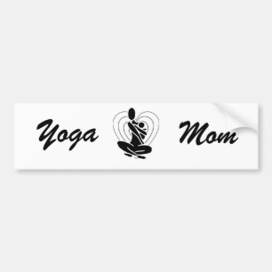 Adesivo Para Carro Yoga, etiqueta para o para-choques da mãe