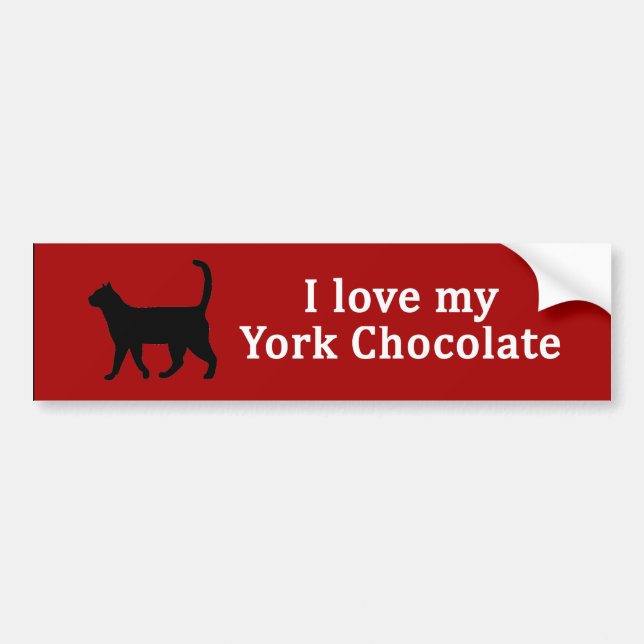 Adesivo Para Carro York Chocolate Love (Frente)