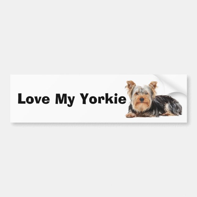 Adesivo Para Carro Yorkshire Terrier (Frente)