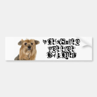 Adesivo Para Carro Yorkshire terrier a bordo