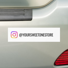 Adesivo Para Carro Your Instagram Name Social Media Logo Icon 