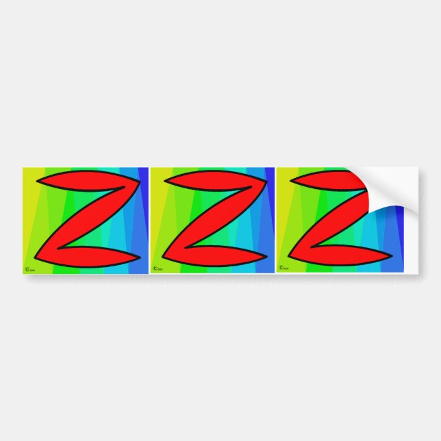 ADESIVO PARA CARRO Z, Z, Z (Frente)