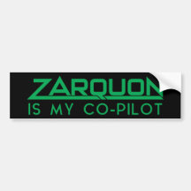 "ZARQUON É MEU CO-PILOTO" Engraçado H2G2