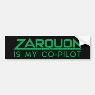 Adesivo Para Carro "ZARQUON É MEU CO-PILOTO" Engraçado H2G2