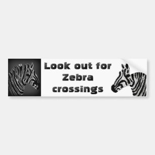 Adesivo Para Carro Zebra - Impressão em preto e branco