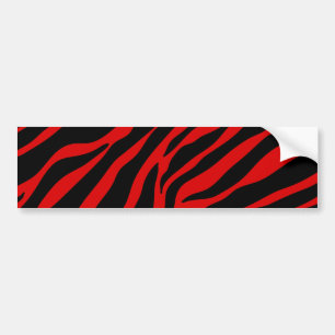 Adesivo Para Carro zebra vermelha