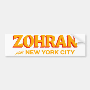 Adesivo Para Carro Zohran Mamdani para Nova Iorque Mayor