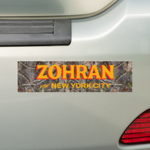 Adesivo Para Carro Zohran Mamdani para NYC 2025 Camo
