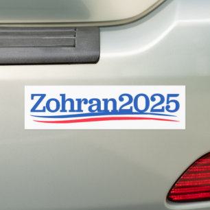 Adesivo Para Carro Zohran Mamdani Prefeito NYC 2025