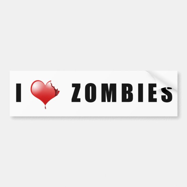Adesivo Para Carro Zombi BumperSticker (Frente)