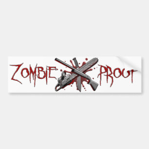 Adesivo Para Carro Zombi-Prova (branca)