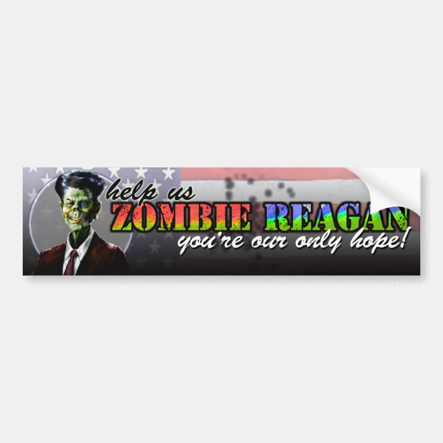 Adesivo Para Carro Zombi Reagan (Frente)