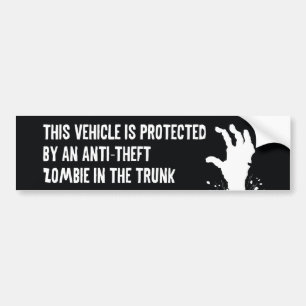 Adesivo Para Carro Zombie Anti-Theft