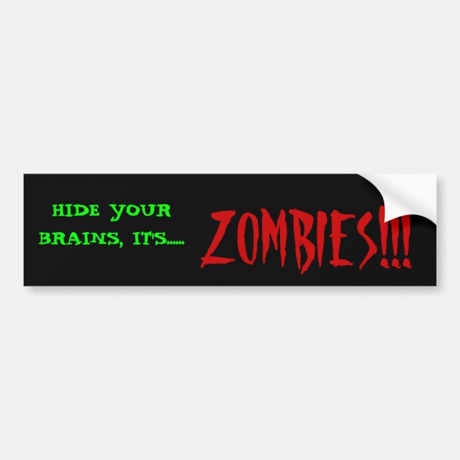 Adesivo Para Carro Zombis!! (Frente)