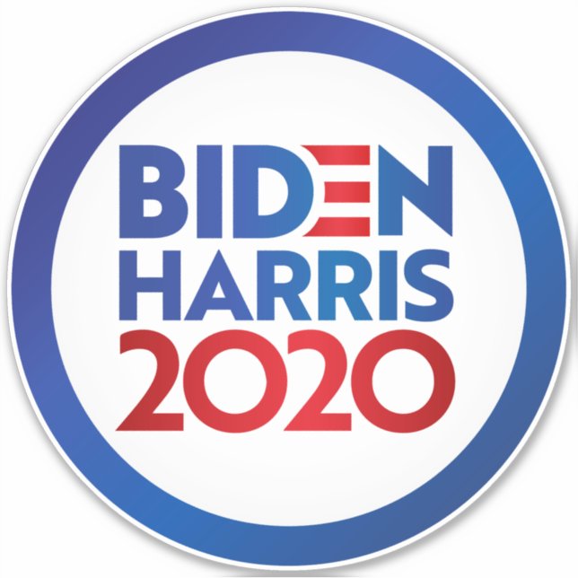 Adesivo Pára-choque Biden Harris 2020 (Frente)