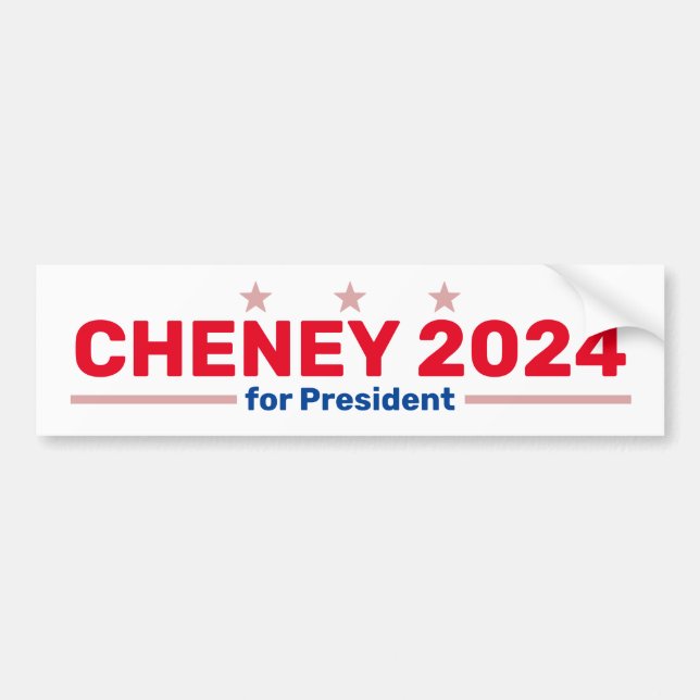 adesivo para-choques Cheney 2024 (Frente)