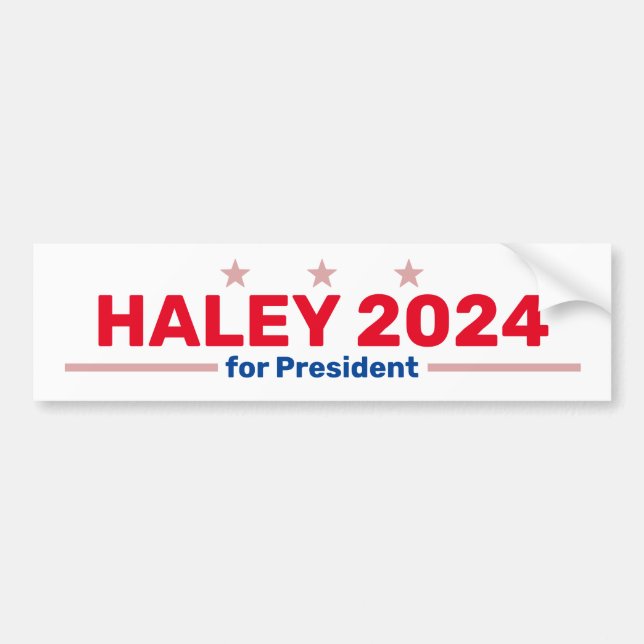 adesivo para-choques Haley 2024 (Frente)