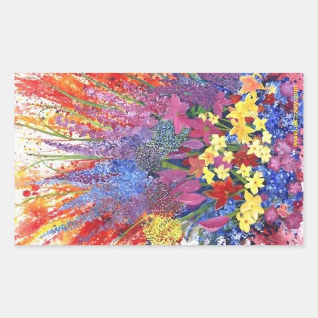 adesivo para explosão floral do Alaska (Frente)