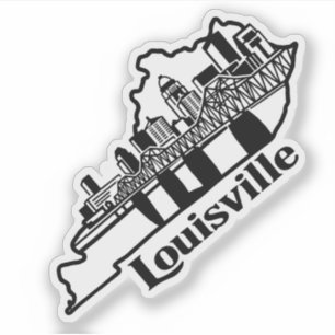Adesivo para Laptop da Silhueta de Louisville