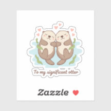 Para Minha Lontra Significativa Casal Fofo de Mãos
