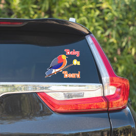 Adesivo para Vidro Traseiro de Carro - Bebê a bord