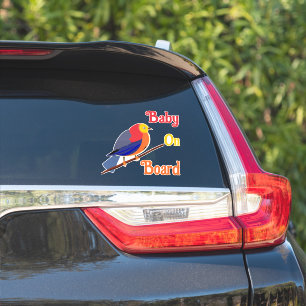 Adesivo para Vidro Traseiro de Carro - Bebê a bord