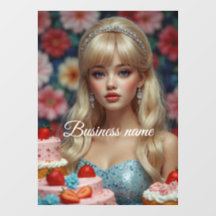 Adesivo para vitrine de confeitaria