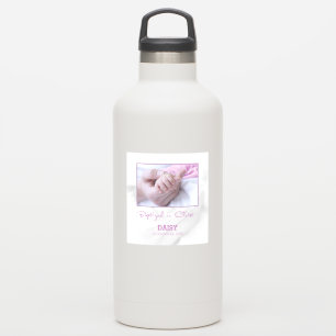 Adesivo Parabéns de batismo para bebês personalizados