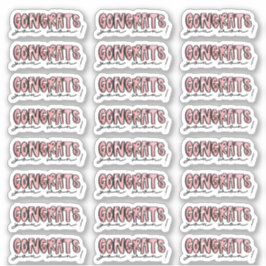 Adesivo Parabéns, Você Ganhou! - Vinhetas Aquáticas