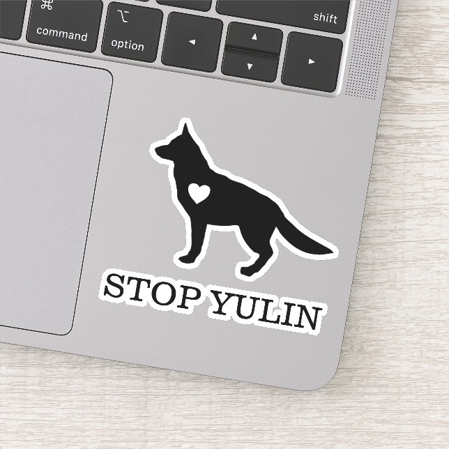 Adesivo PARAR YULIN Dog Vinyl Cut Sticker (Detalhe)