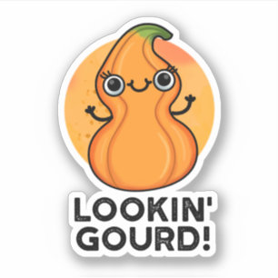 Adesivo Parecendo Gourd Engraçado Veggie Pun
