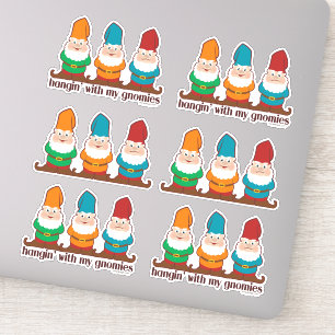 Adesivo Parem Com Meus Gnomos, Seis Curtos
