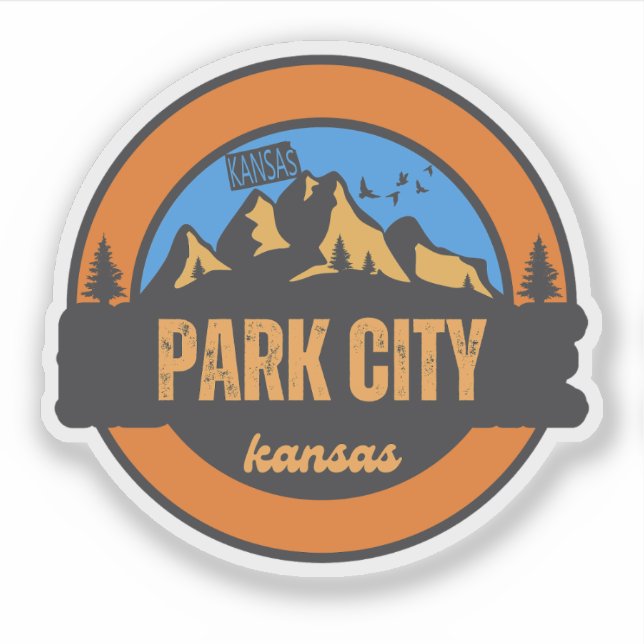 Adesivo Park City, Kansas (Frente)
