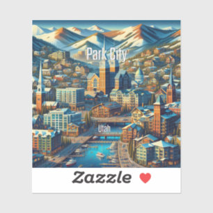 Adesivo Park City Utah 3 Inch Vinyl Sticker