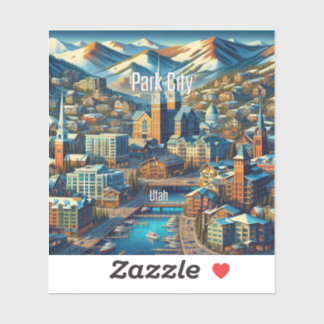 Adesivo Park City Utah 3 Inch Vinyl Sticker