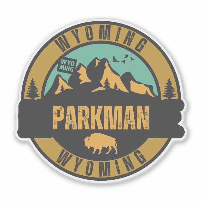Adesivo Parkman, Wyoming (Frente)