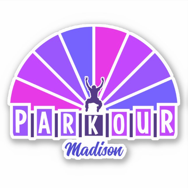 Adesivo PARKOUR (Nome Personalizado) (Frente)