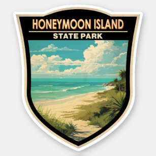 Adesivo Parque Estadual das Ilhas Honeymoon, Florida Viage