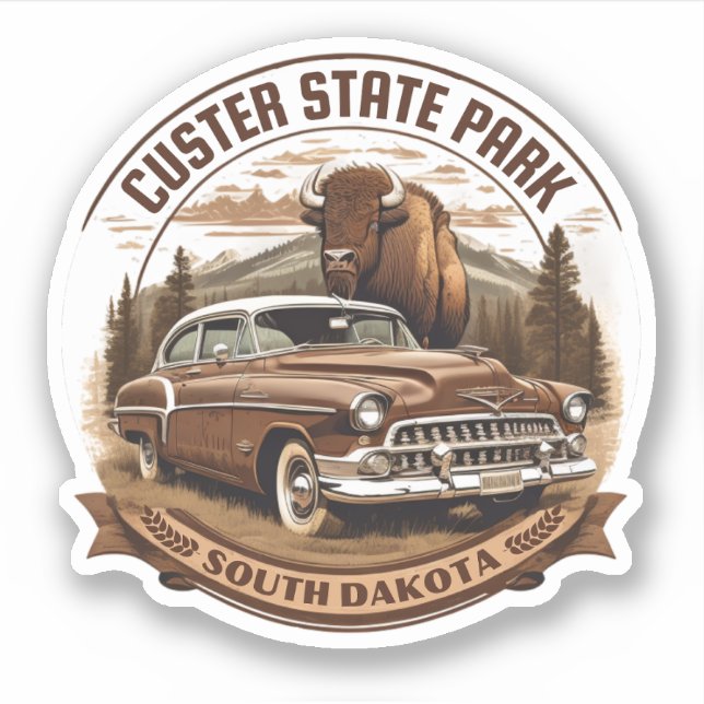 Adesivo parque estadual de custódia dakota sul (Frente)