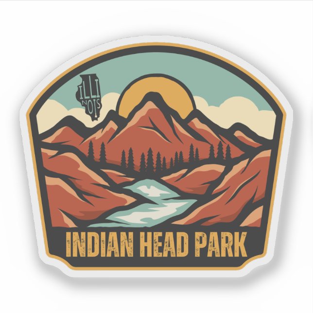 Adesivo Parque Indian Head, Illinois (Frente)