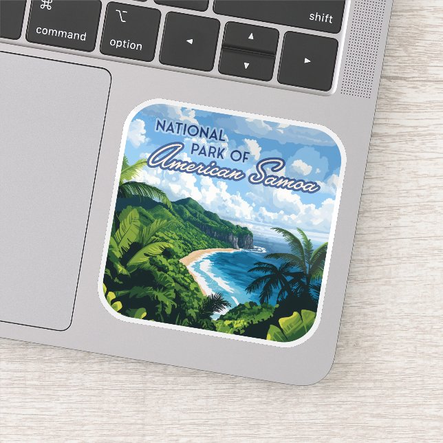 Adesivo Parque Nacional da Floresta Tropical de Samoa Amer (Detalhe)
