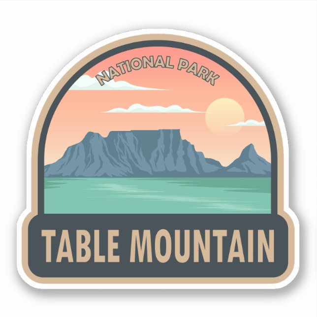 Adesivo Parque Nacional da Montanha mesa África do Sul Vin (Frente)