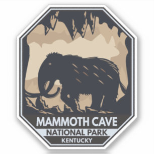 Adesivo Parque Nacional das Cavernas de Mammoth Wooly Mamm