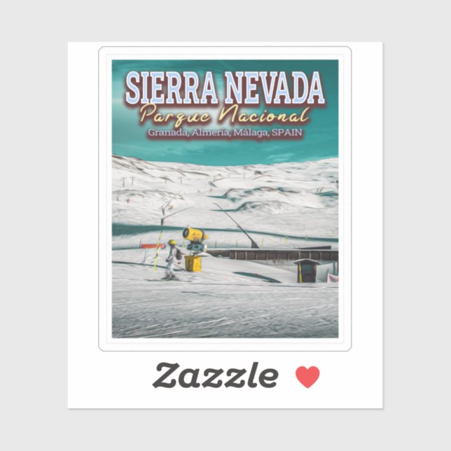 ADESIVO PARQUE NACIONAL DE SIERRA NEVADA - ESPANHA ANDALUS (Folha)