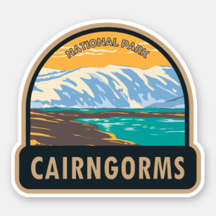 Adesivo Parque Nacional do Cairngorms Scotland Loch Etchac