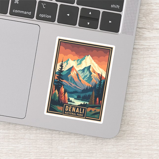 Adesivo Parque Nacional do Retro Denali (Detalhe)