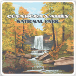 Adesivo Parque Nacional do Vale do Cuyahoga, Ohio, Clevela