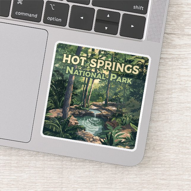 Adesivo Parque Nacional dos Primaveras Quentes - Arkansas  (Detalhe)