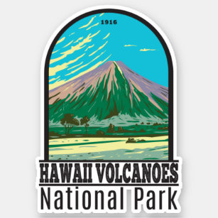Adesivo Parque Nacional dos Vulcões do Havaí, Mauna Loa